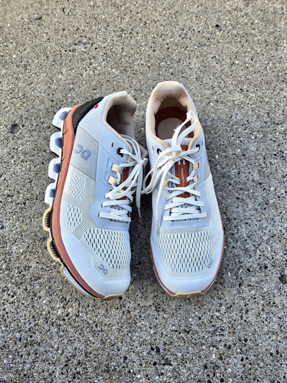 On Cloudstratus Athletic Shoes Blue & Orange US 9.5